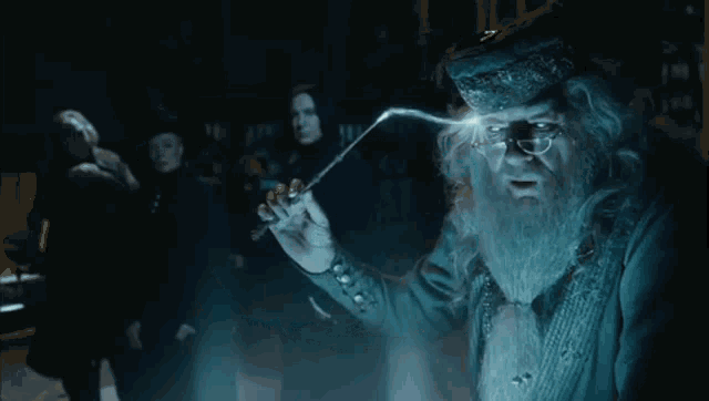 Gif of a pensieve from Harry Potter