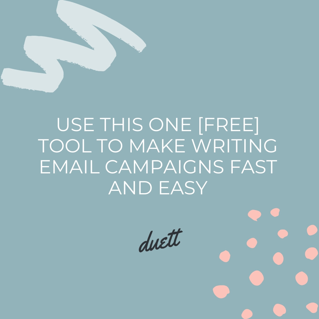 Use This One [free] Tool to Make Writing Email Campaigns Fast and Easy