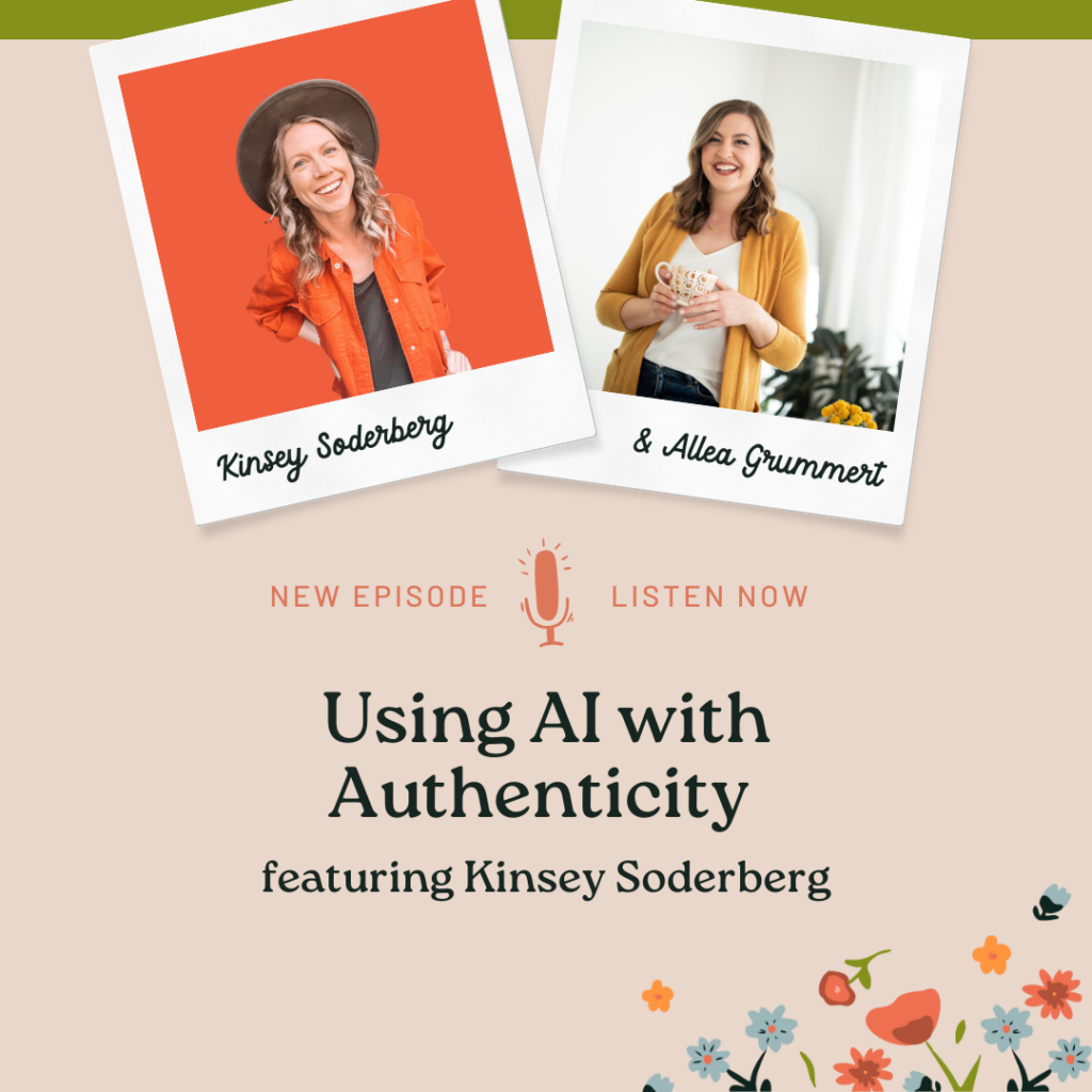 Episode image of Kinsey Soderberg and Allea Grummert email marketing podcast for bloggers and content creators