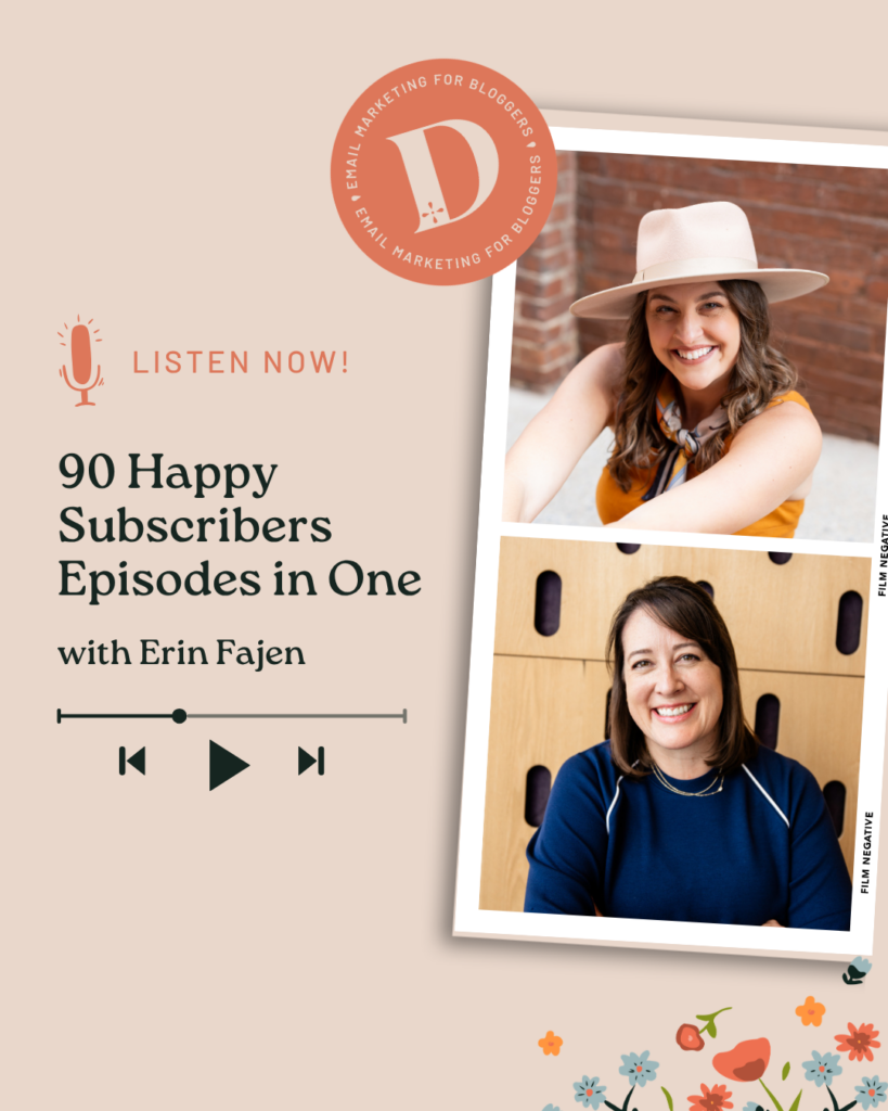Erin Fajen podcast promo graphic